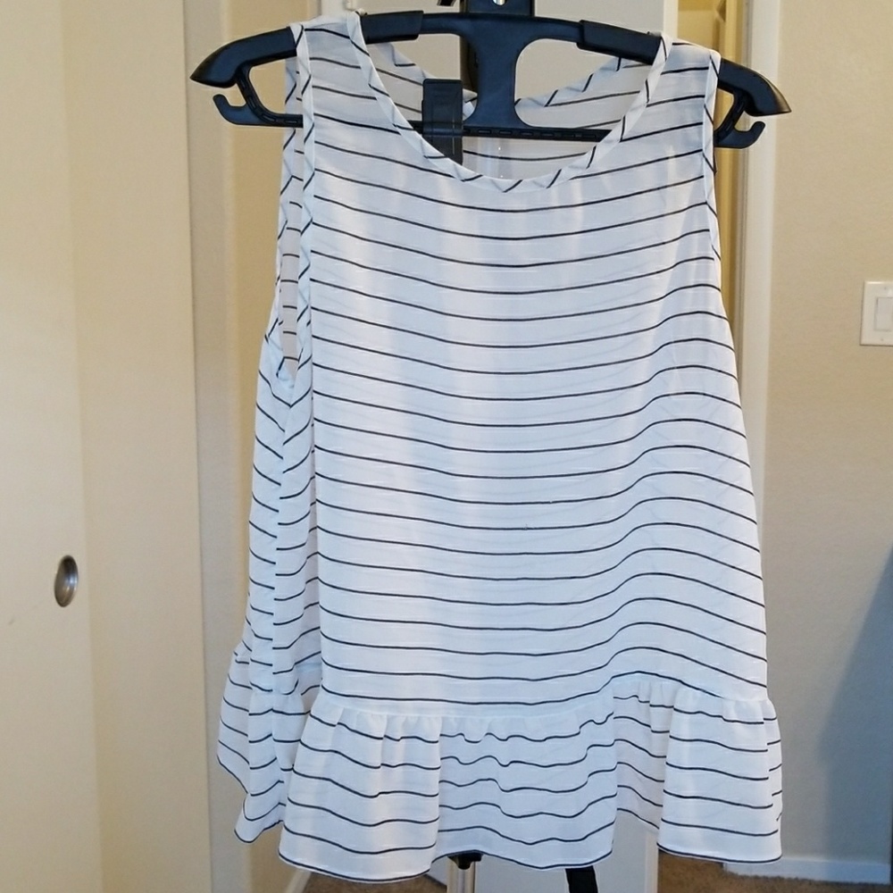 Frenchi striped tank